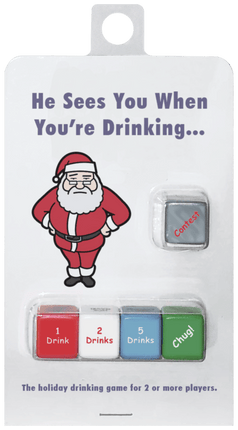 He Sees You When You're Drinking Dice Game
