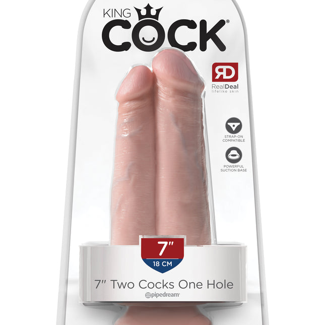 King Cock 7" Two Cocks One Hole