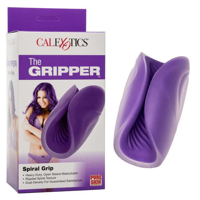 The Gripper Spiral Grip Open Sleeve Masturbator
